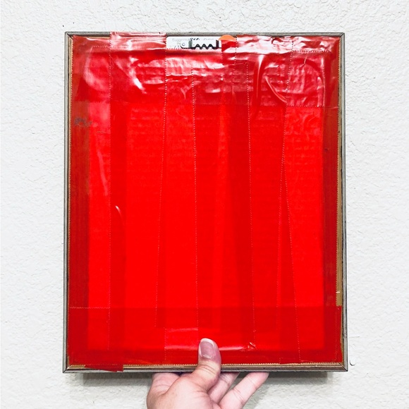 Vtg Long Haired Dachshund Weenie Dog Art Print Framed nature scene wall art - Picture 6 of 6